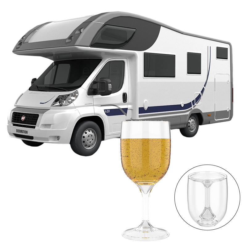 Wine & Beer Quito - Kieliszek do wina RV, przenośny, składany,