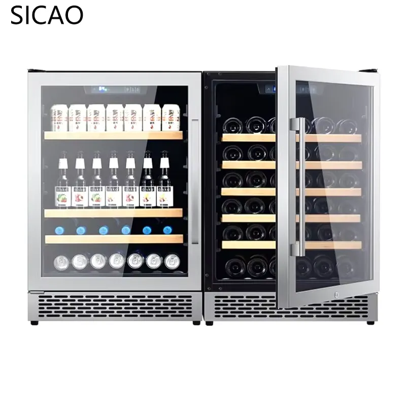 Dwudrzwiowa lodówka na wino i  – Wine Beer Cooler Fridge recenzja i cena