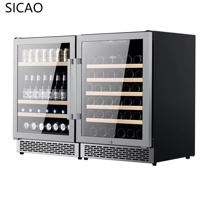 Dwudrzwiowa lodówka na wino i  – Wine Beer Cooler Fridge recenzja i cena