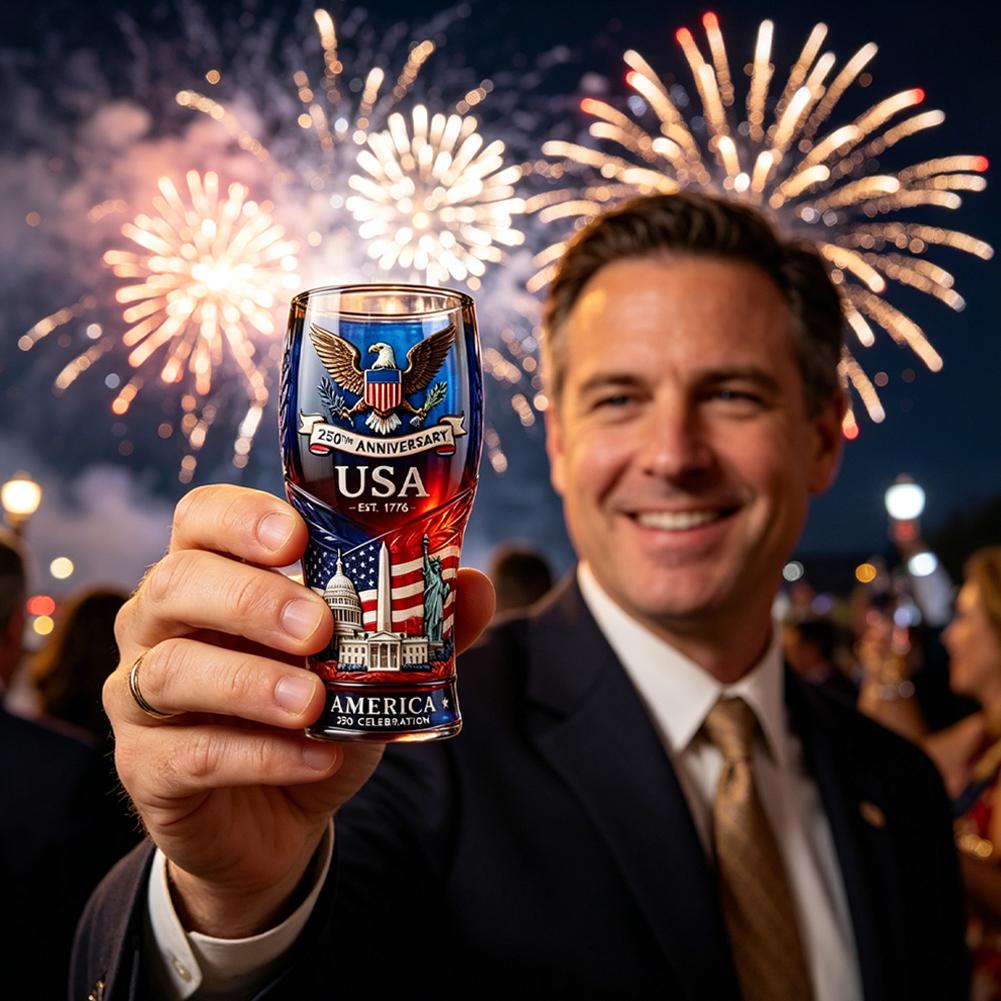 USA 250. rocznica - Kieliszek  – Wine Beer And Liquor recenzja i cena