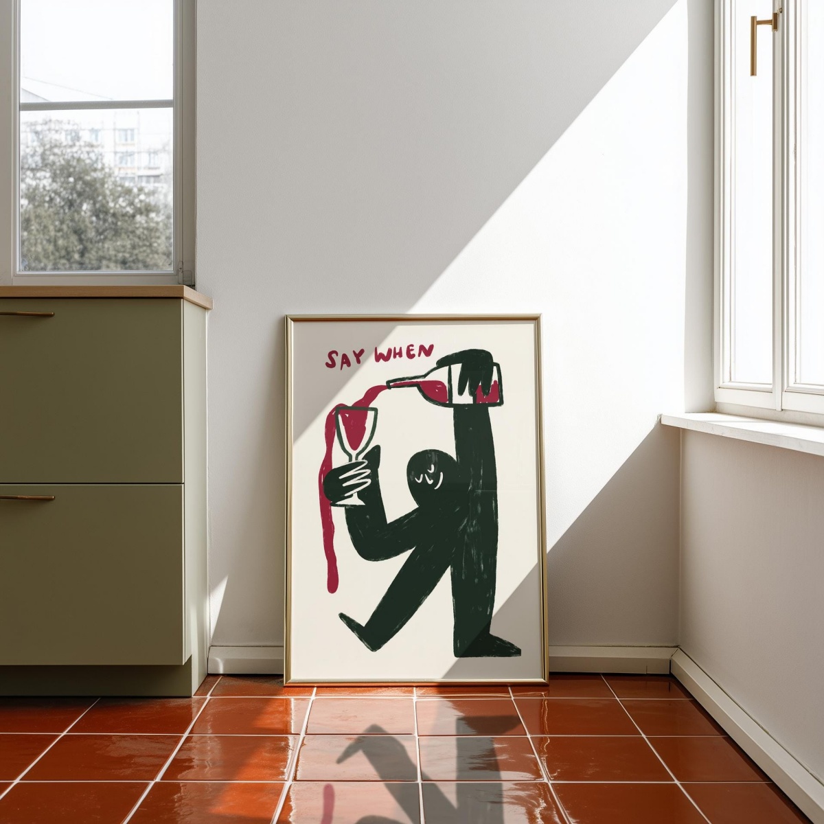1 szt. bezramowy plakat na płó – Wine Beer Bar recenzja i cena