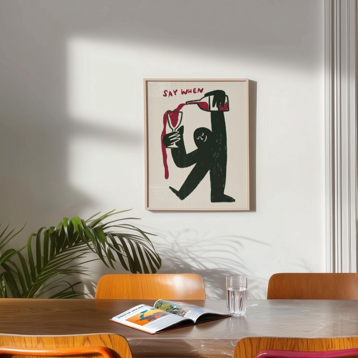 1 szt. bezramowy plakat na płó – Wine Beer Bar recenzja i cena