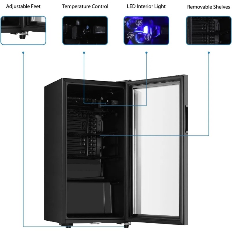 Lodówka do napojów, mini lodów – Wine Beer Cooler Fridge recenzja i cena
